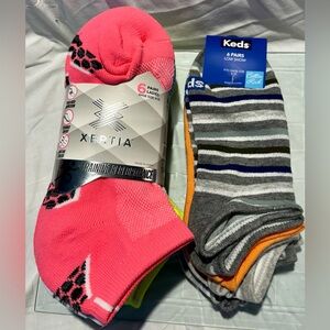 KEDS & XERTIA 12-PACK BOOTIE SOCK SETS